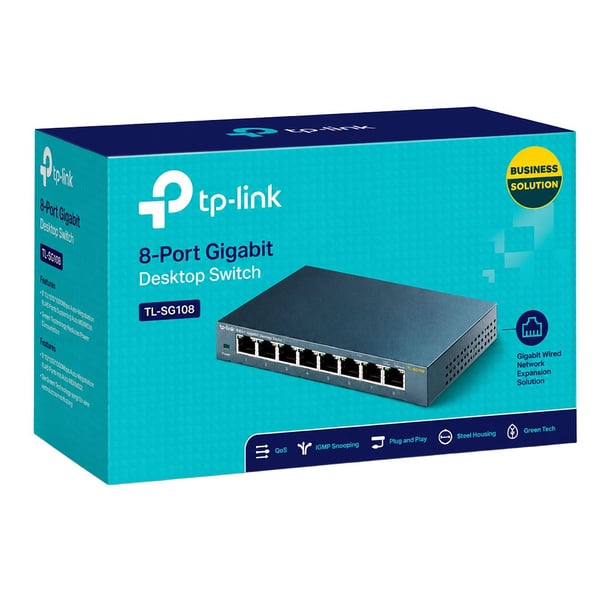 Tp-Lınk Tl-Sg108 8 Port Gıgabıt Metal Swıtch Fiyatı - Merter Elektronik