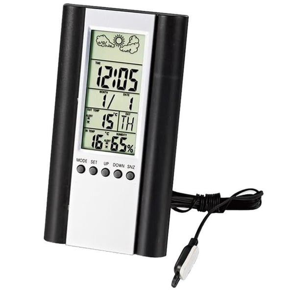 TT TECHNIC H6308AB SICAKLIK NEM ÖLÇER TERMOMETRE (SAAT-ALARM)