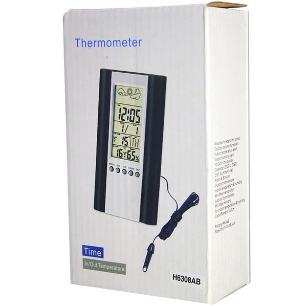 TT TECHNIC H6308AB SICAKLIK NEM ÖLÇER TERMOMETRE (SAAT-ALARM)