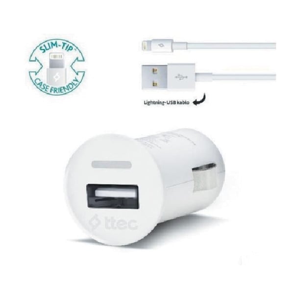 TTEC COMPACT IPHONE 5 ARAÇ ŞARJ ALETİ (1 AMPER)(2CKC752B)