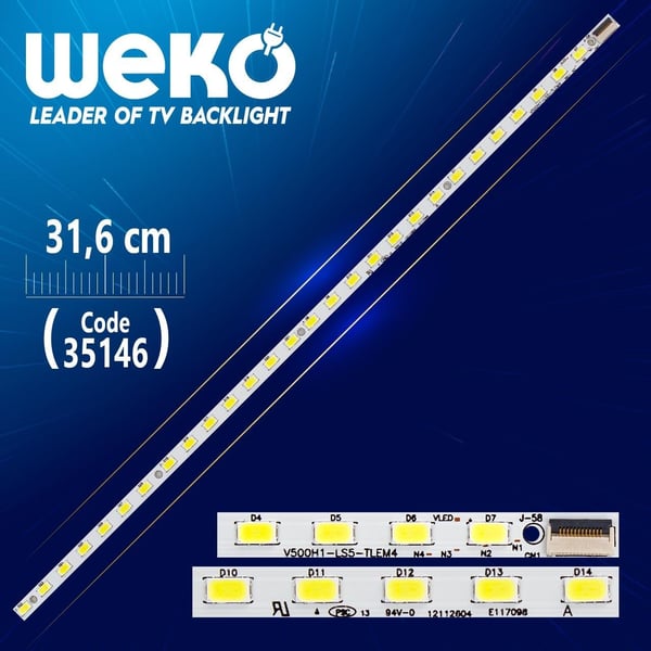 V500H1-LS5-TLEM4 - ES-ELED-006-L/28/4020 - 31.6 CM 28 LEDLİ - (WK-402)