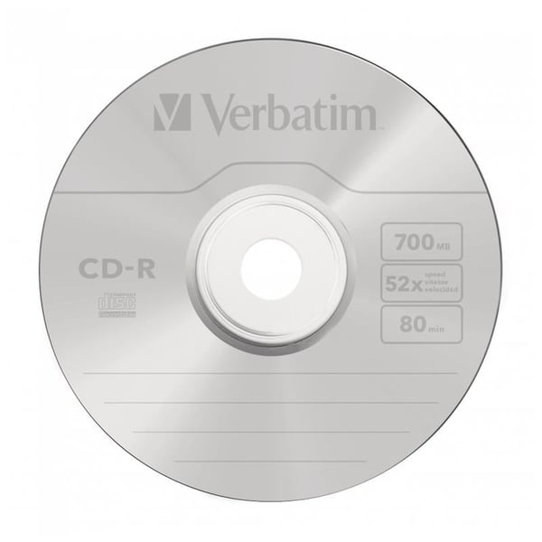 VERBATİM CD-R AZO 700MB 52X 80MIN 50Lİ PAKET
