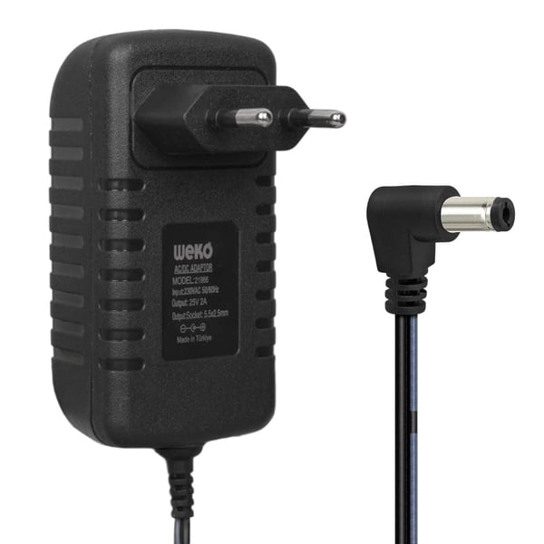 Weko 25 Volt - 2 Amper - 50 Watt 5.5*2.5 Uçlu Yerli Üretim Şarjlı Matkap Adaptörü Fiyatı - Merter Elektronik