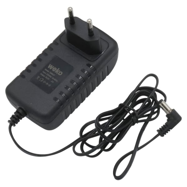 WEKO 25.2 VOLT - 2 AMPER 5.5*2.5 UÇLU YERLİ ÜRETİM PRİZ TİPİ ADAPTÖR