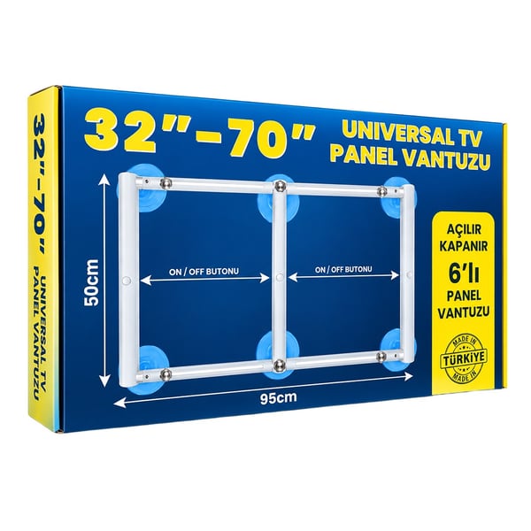 WEKO 32''- 70'' VAKUMLU ALÜMİNYUM PANEL TAŞIYICISI (EKRAN PANEL VANTUZ 6'LI)