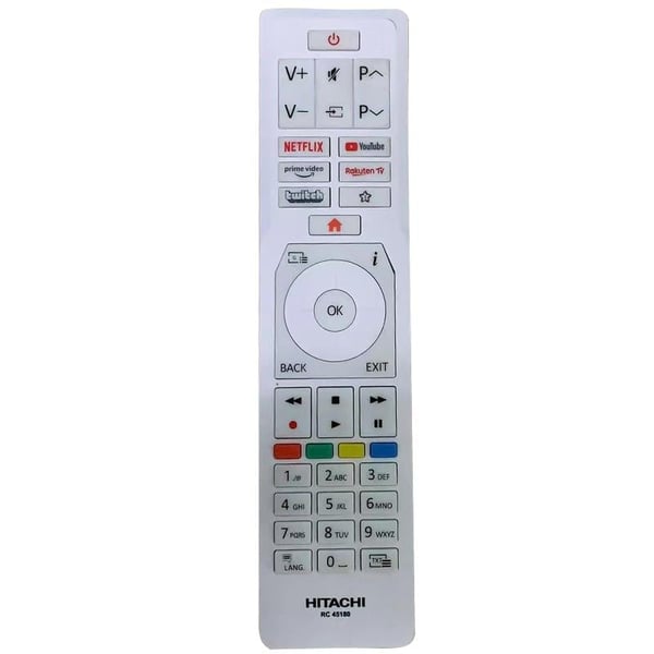 WEKO KL HITACHI RC45180 NETFLIX-PRIME VIDEO-YOUTUBE-RAKUTEN TV-TWITCH TUŞLU LCD LED TV KUMANDA