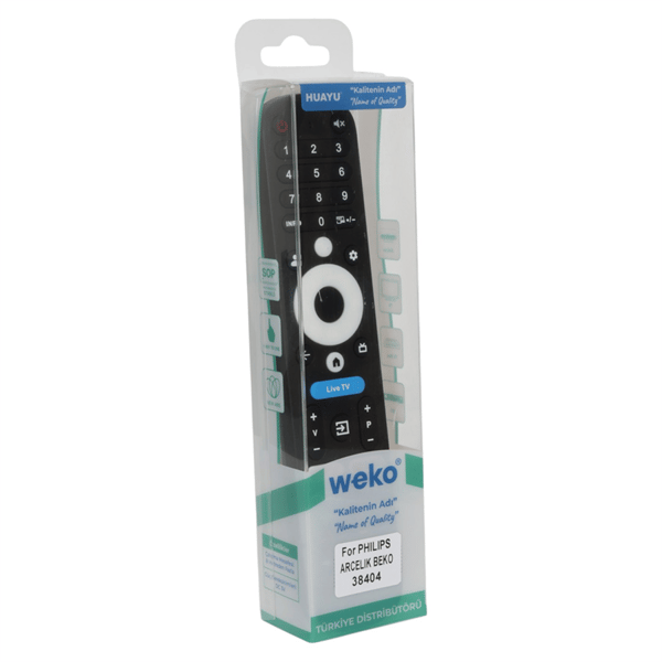 WEKO KL PHILIPS*ARÇELİK*BEKO SES KOMUTSUZ LIVE TV-NETFLIX-YOUTUBE-PRIME VIDEO-DISNEY-AUDIO TUŞLU AKILLI TV KUMANDA