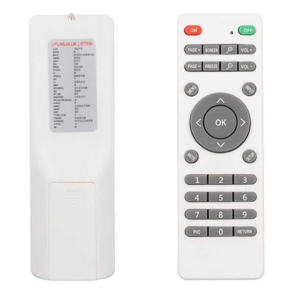 WEKO KL UNIVERSAL PROJEKSİYON KUMANDASI TÜM MODELLER UYUMLU