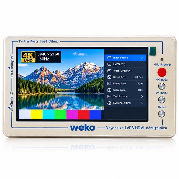 WEKO TV160 LCD/LED TV BOARD ANAKART PANEL TEST CİHAZI Fiyatı - Merter Elektronik