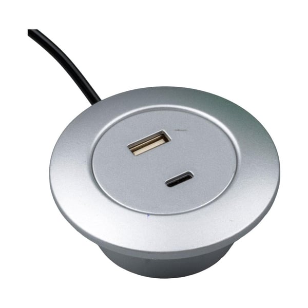 WEKO USB GİRİŞ GÖMME TİP 5V TYPE-C USB ÇIKIŞ MOBİLYA ŞARJ ÜNİTESİ MBLY-25463