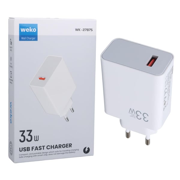 WEKO WK-27875 M11 33W TURBO USB ŞARJ BAŞLIK ADAPTÖRÜ