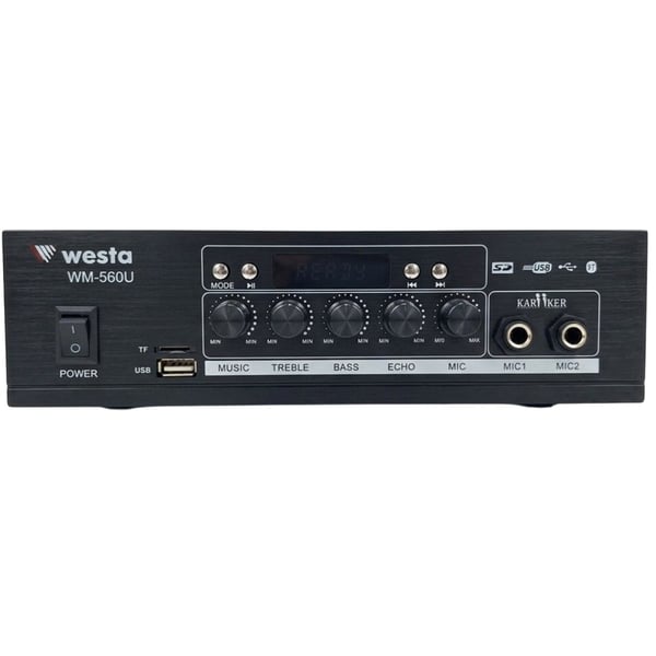 WESTA WM-560U HAT TRAFOLU USB / BLUETOOTH DESTEKLİ MİNİ MİKSER AMFİ