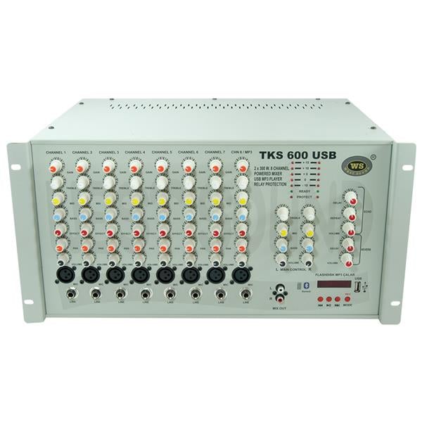 WESTSOUND TKS-6400EF 400 WATT EFECT 6 KANAL MIXER ANFİ