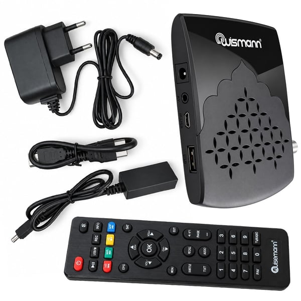 WISMANN W2000 TKGS'Lİ 8000 KANAL + USB DESTEKLİ FULL HD MİNİ UYDU ALICISI (TRT BANDROLLÜ)