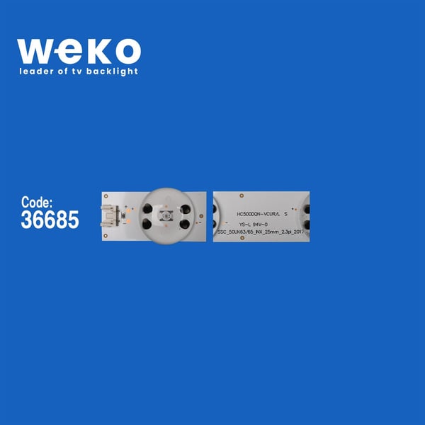 Wkset-5767 36685X3 Ssc_50Uk63/65_Inx_25Mm_2.3P1_20171120 Hc500Dqn-Vcur/L 3 Adet Led Bar Fiyatı - Merter Elektronik