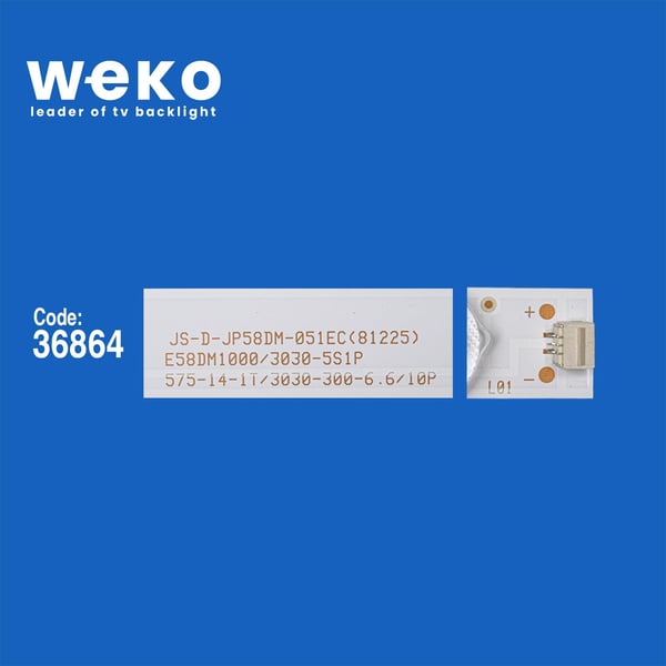 Wkset-6053 36864X10 Js-D-Jp58Dm-051Ec (81225) 10 Adet Led Bar Fiyatı - Merter Elektronik