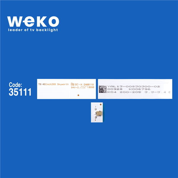Wkset-6131 35111X3 Tk-40Inch3X8 Skyworth - Yal13-00830300-02  3 Adet Led Bar Fiyatı - Merter Elektronik