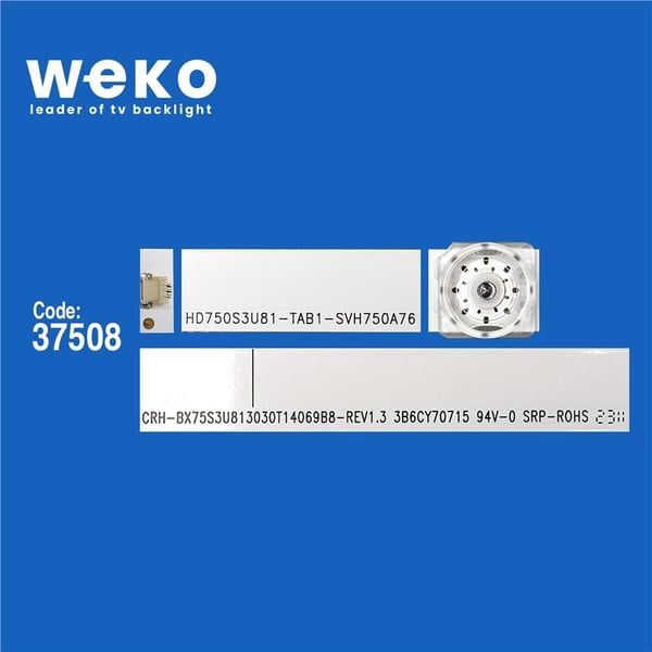 Wkset-6835 37508X14 Crh-Bx75S3U813030T14069B8-Rev1.3  14 Adet Led Bar Fiyatı - Merter Elektronik