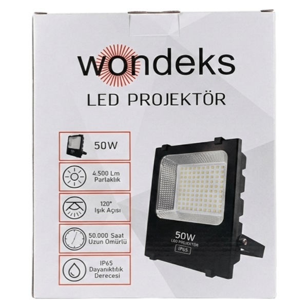Wondeks 50 Watt 2500 Lümen Günışığı Projektör Fiyatı - Merter Elektronik