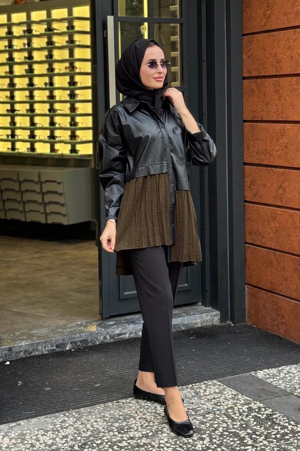 ceremony Gofre Kumaş Tunik 26K153 Orijinal