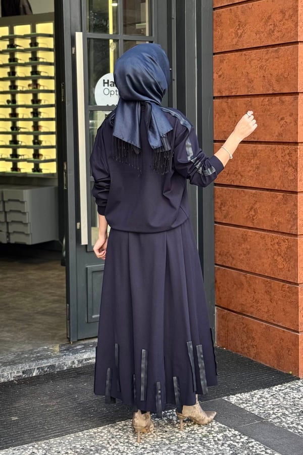 ceremony Luna Etekli Takım 26K904 Lacivert