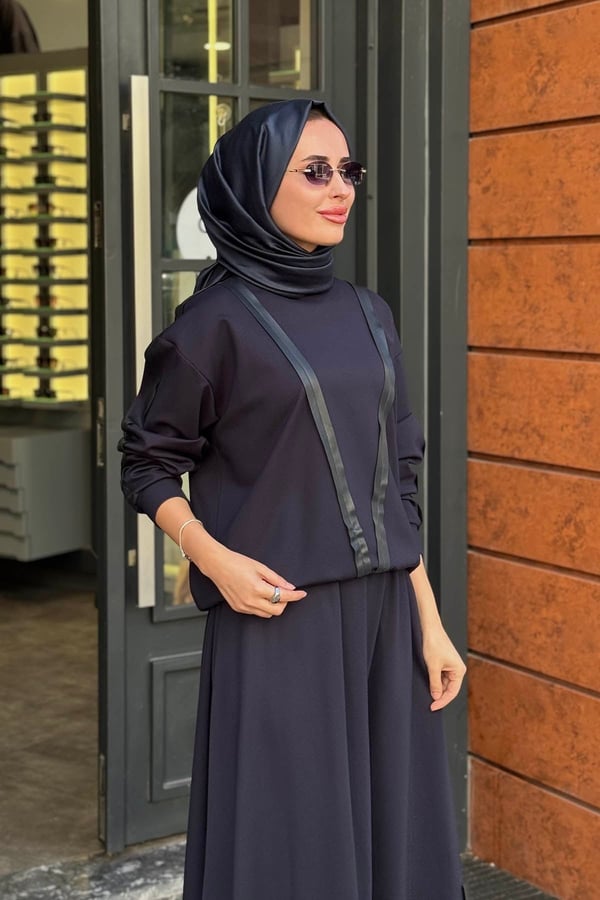 ceremony Luna Etekli Takım 26K904 Lacivert