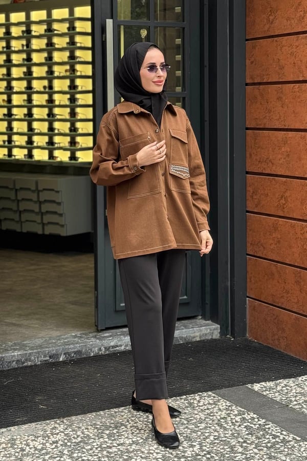 CEREMONY Sahra Gömlek 26K150 Taba
