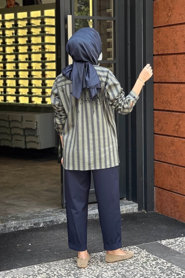 CLANDE Pantolonlu Takım 2602-3076T KÜF YEŞİLİ