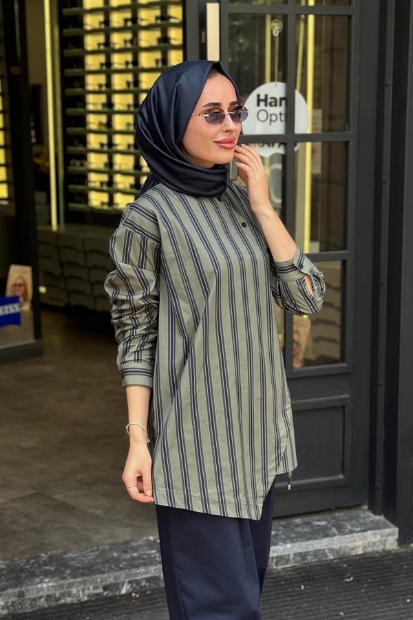 CLANDE Pantolonlu Takım 2602-3076T KÜF YEŞİLİ