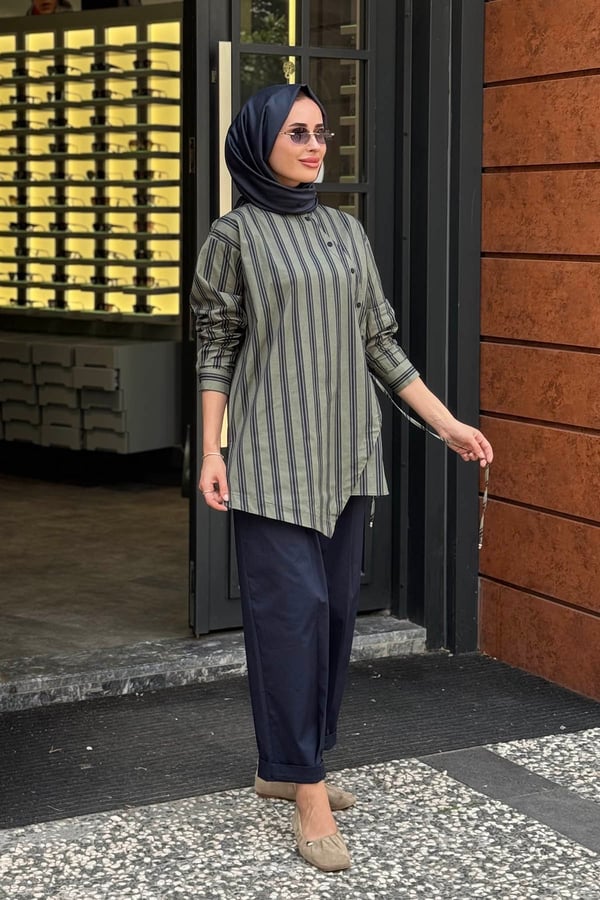 CLANDE Pantolonlu Takım 2602-3076T KÜF YEŞİLİ