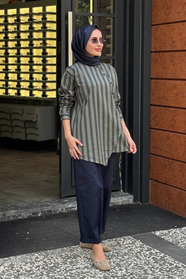 CLANDE Pantolonlu Takım 2602-3076T KÜF YEŞİLİ
