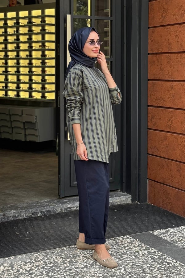 CLANDE Pantolonlu Takım 2602-3076T KÜF YEŞİLİ