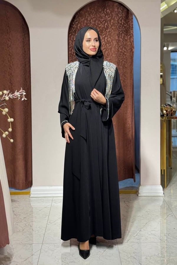 Etrucci Abaya 6264 Siyah