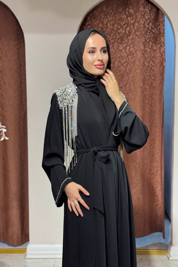 Etrucci Abaya 6264 Siyah