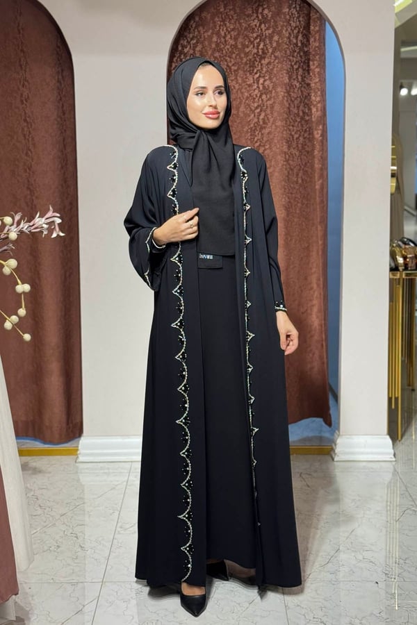 Etrucci Abaya 6275 Siyah