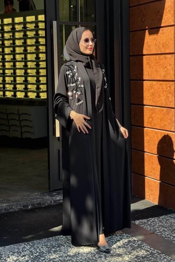 Etrucci Abaya 6277 Siyah