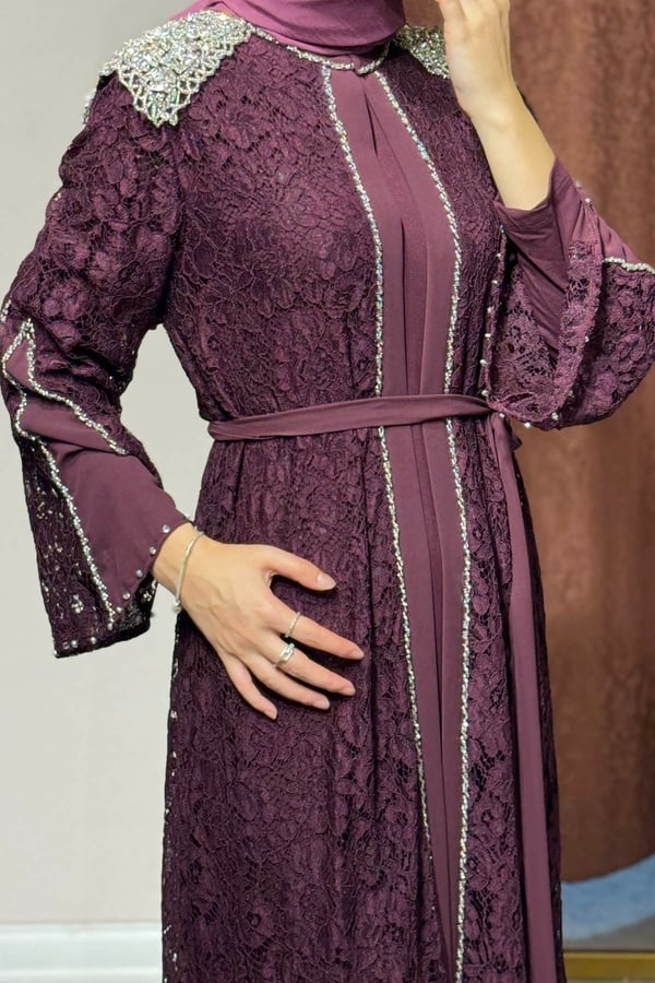Etrucci Abaya 6303 Mürdüm