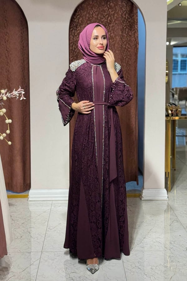 Etrucci Abaya 6303 Mürdüm
