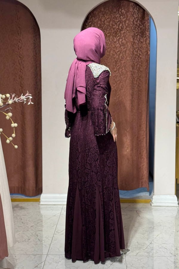 Etrucci Abaya 6303 Mürdüm