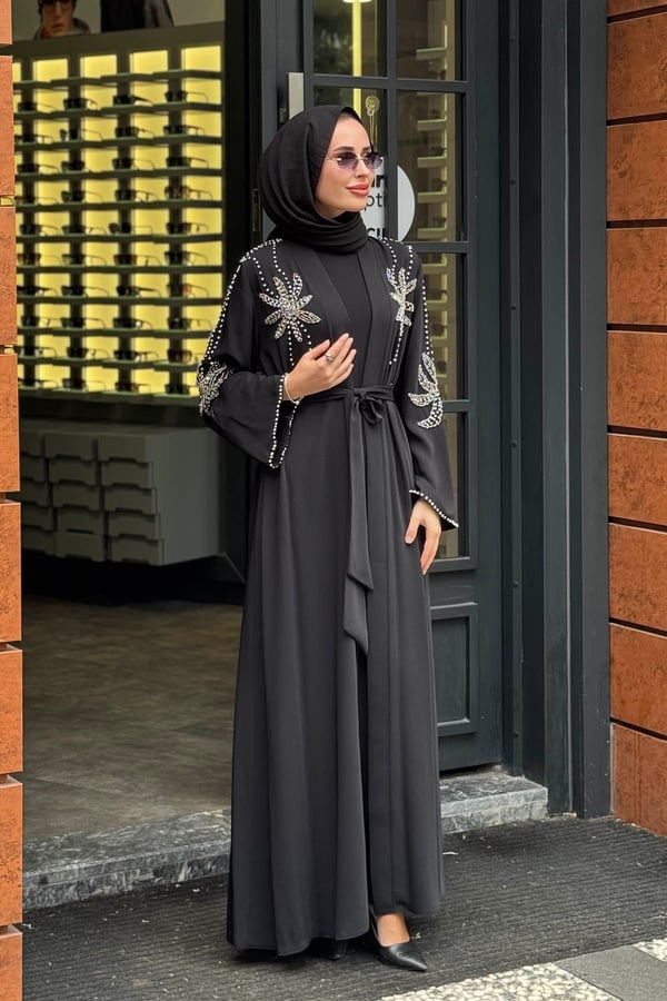 Etrucci Abaya 6305 Siyah