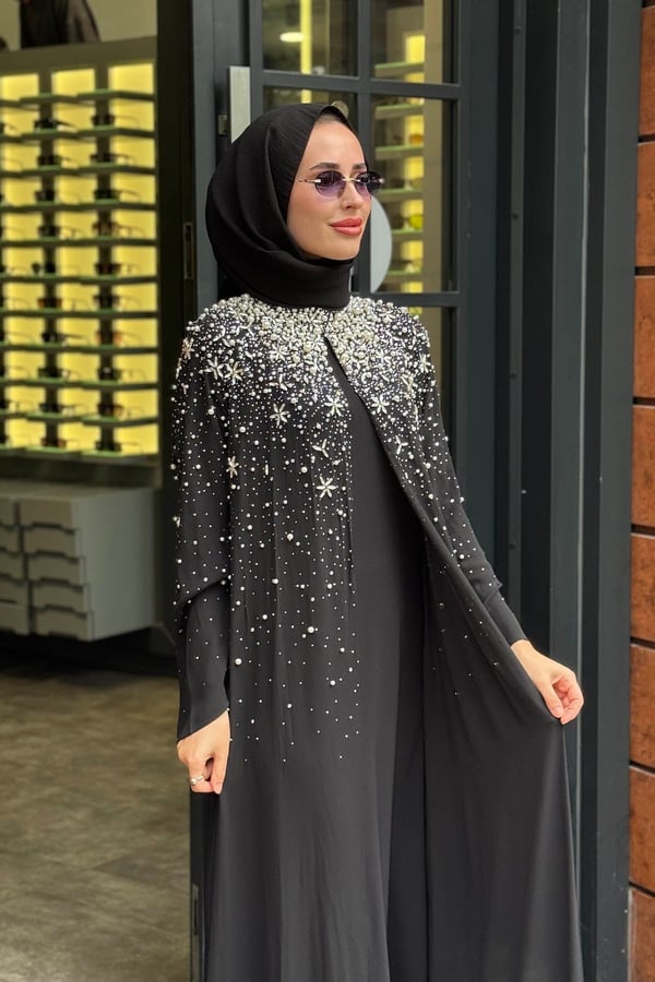 Etrucci Abaya 6324 Siyah