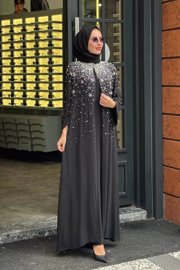 Etrucci Abaya 6324 Siyah