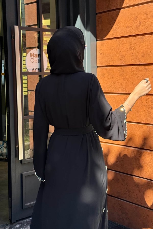 Etrucci İkili Abaya Takım 6280 Siyah