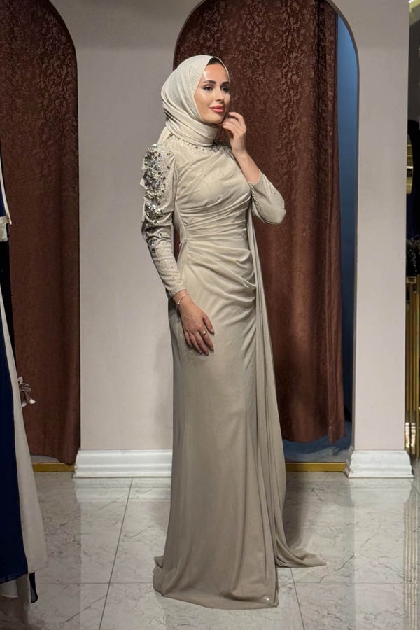 FASHION NIGHT Abiye 6220 Bej