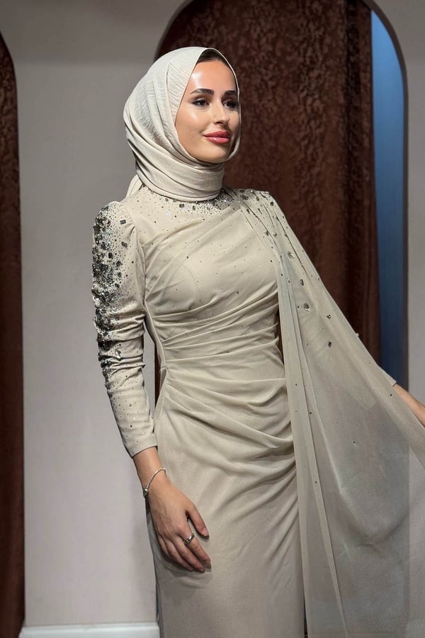 FASHION NIGHT Abiye 6220 Bej