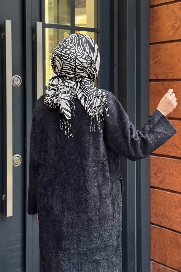 FUAT GÜRŞEN Angora Hırka 26K-4804 Siyah