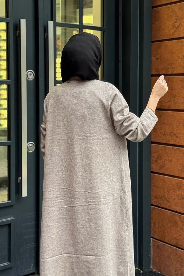 FUAT GÜRŞEN Triko Hırka 26K-6929 Vizon