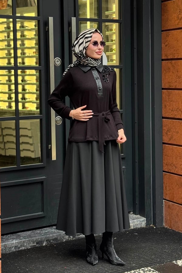 FUAT GÜRŞEN Tunik 26K-6307 Siyah