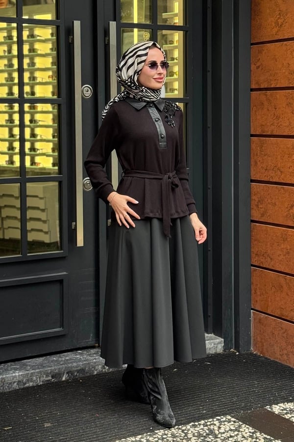 FUAT GÜRŞEN Tunik 26K-6307 Siyah