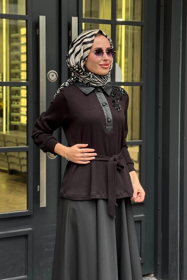 FUAT GÜRŞEN Tunik 26K-6307 Siyah